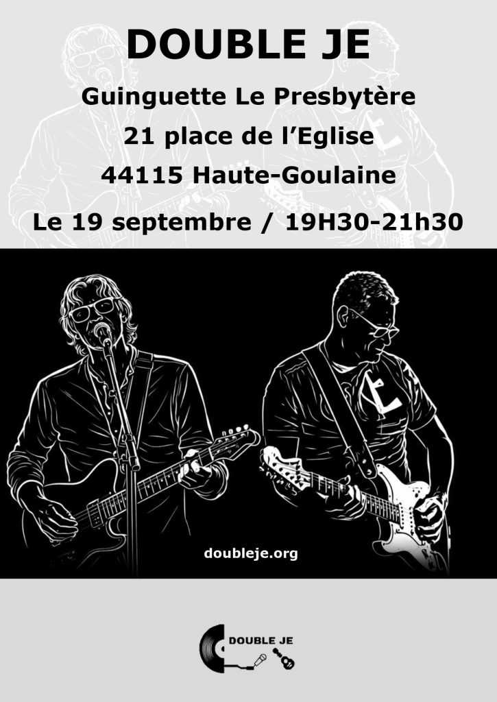 Double Je à Guinguette Presbytère Haute Goulaine